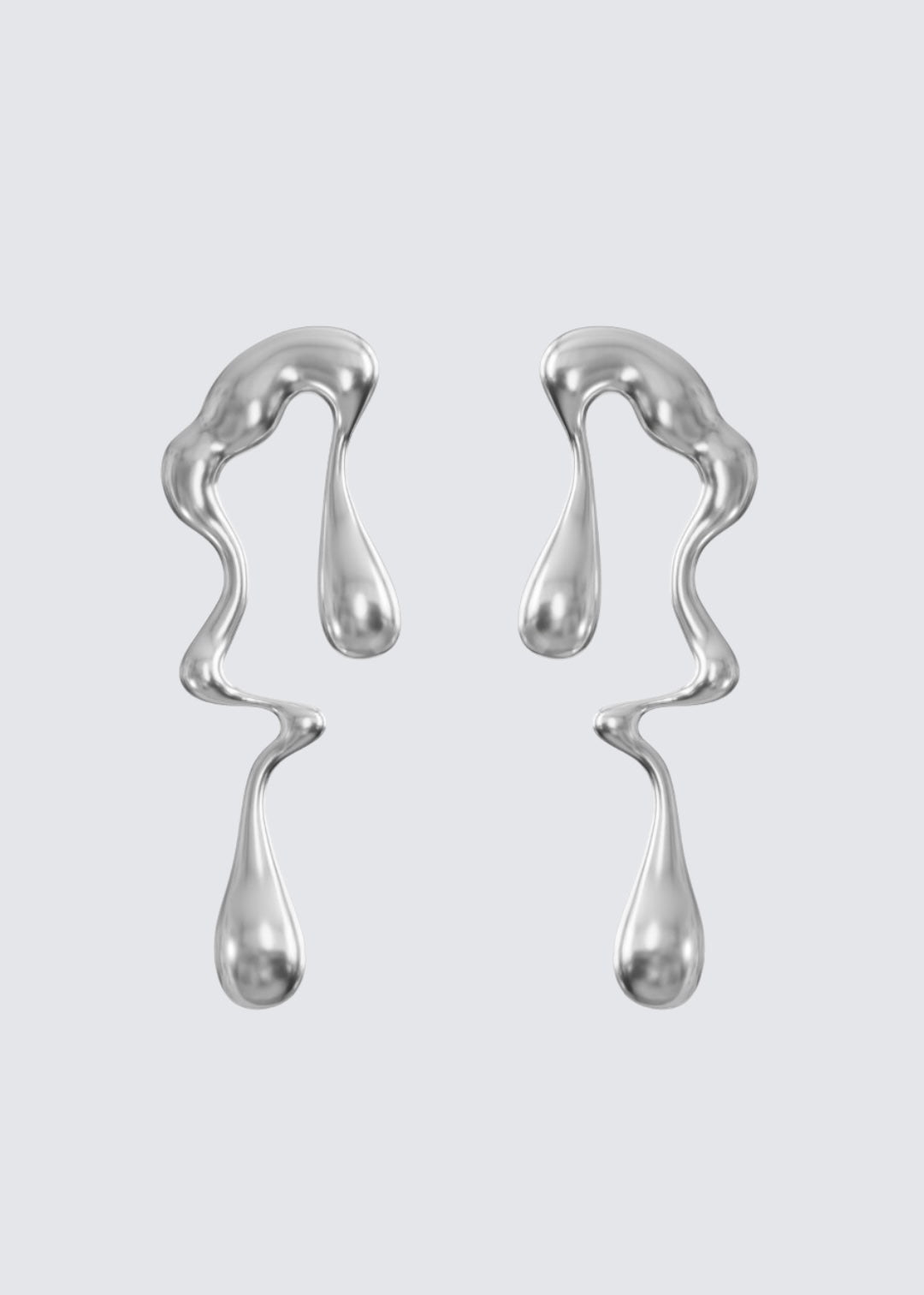 Silver stellar earrings