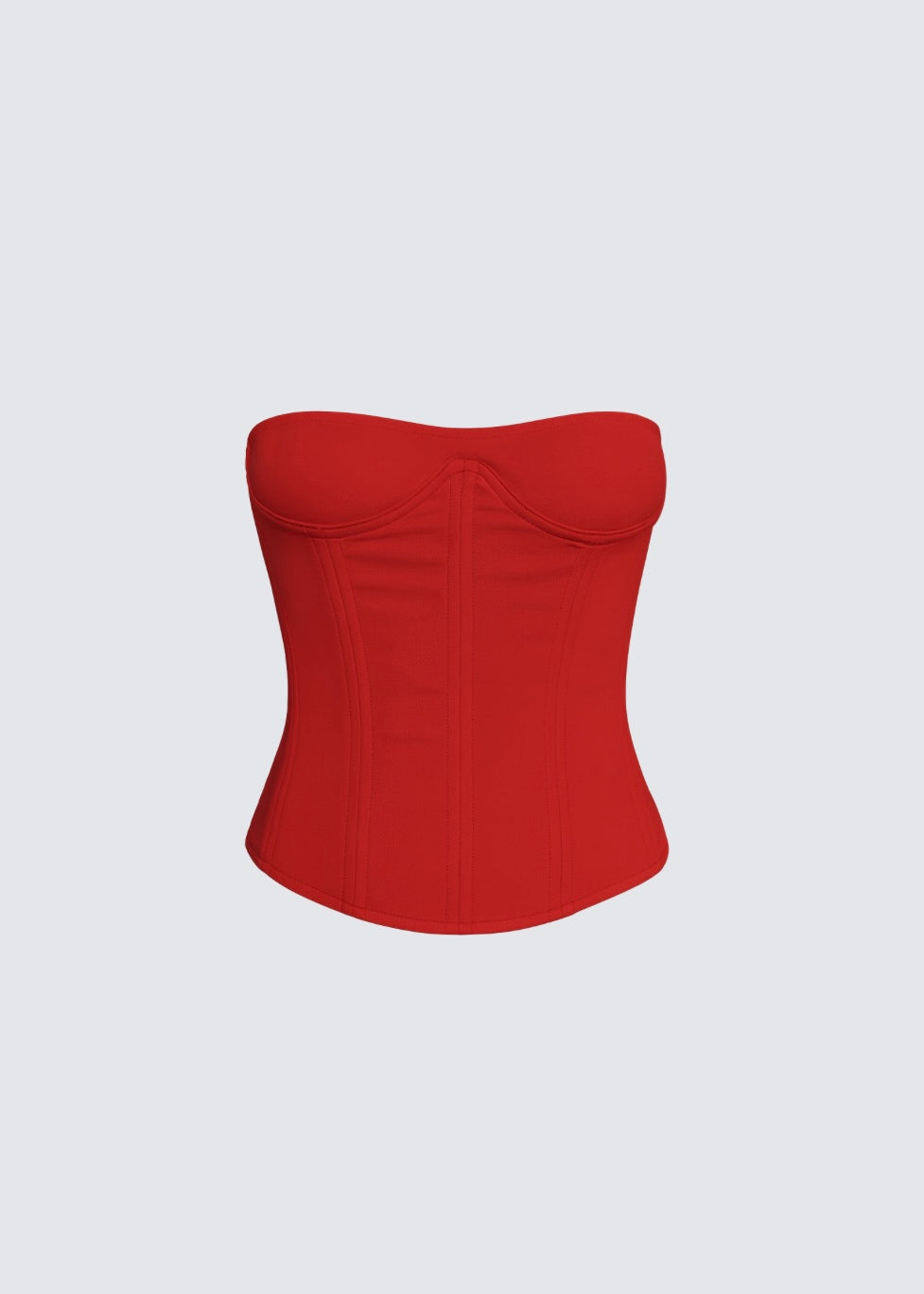 Red rosa corset