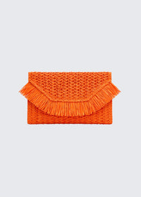 Orange alani clutch