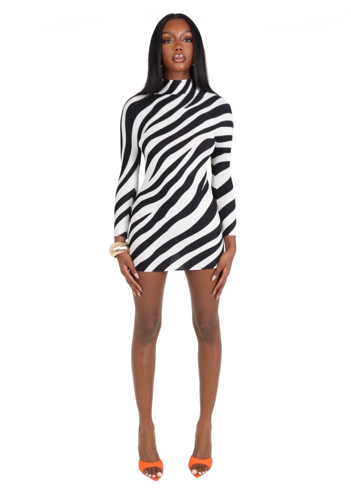 Zaria long-sleeve mini dress