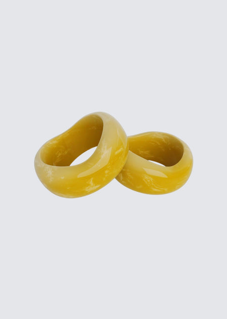 Yellow kaia bangle