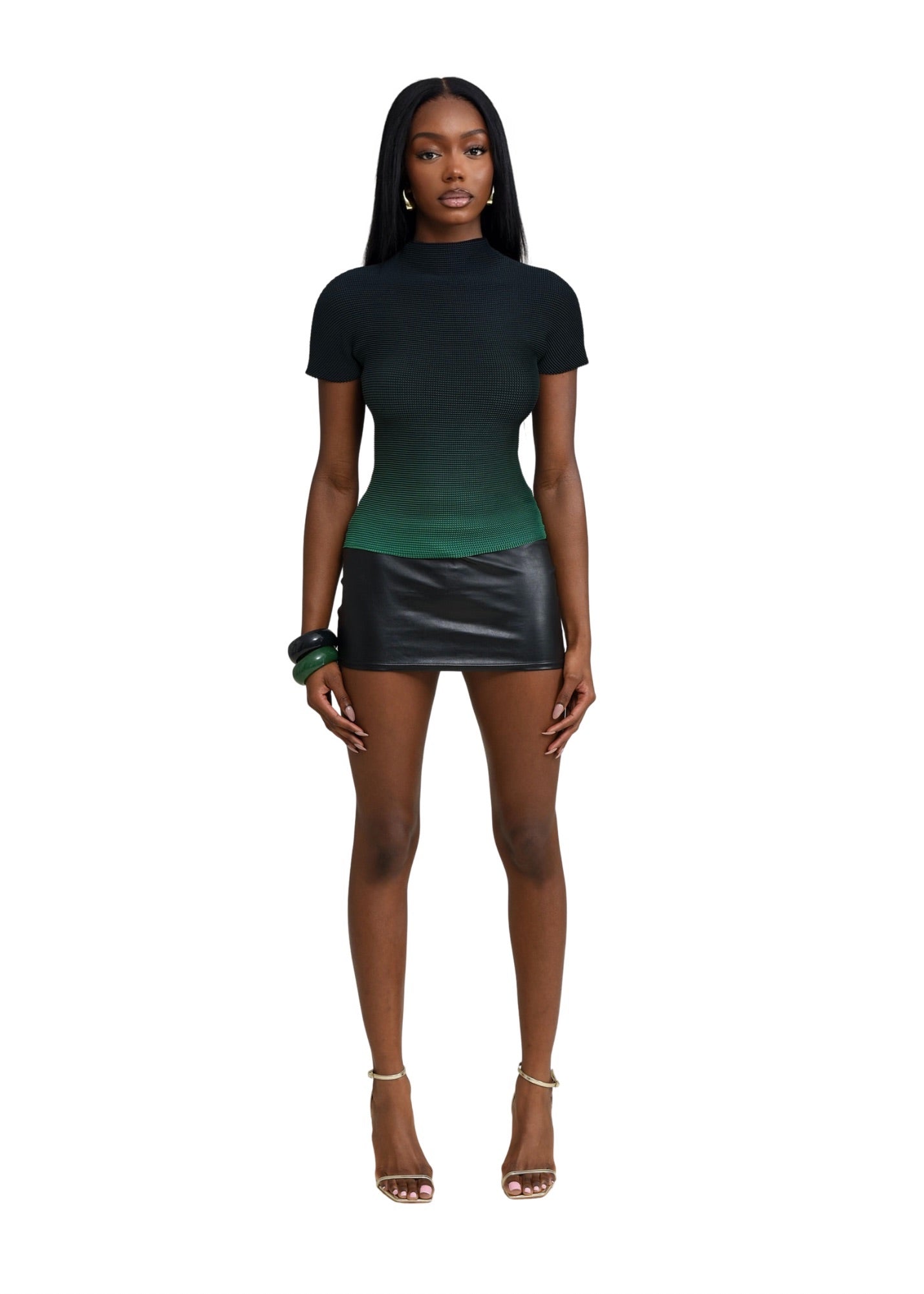 Dark mark short-sleeved top