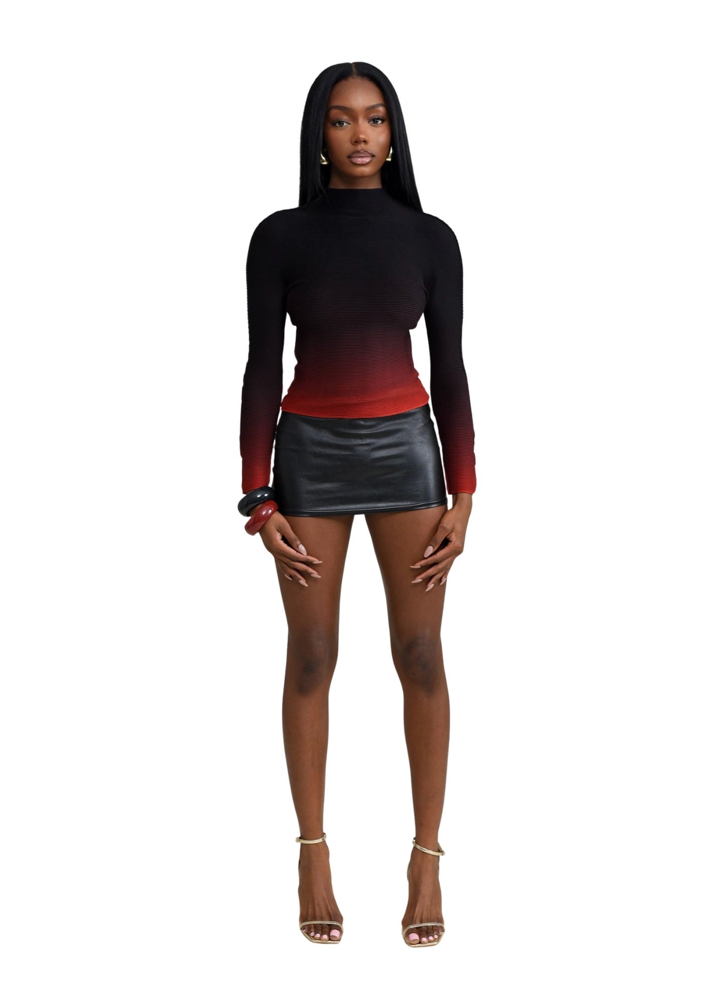 Dark mark short-sleeved top