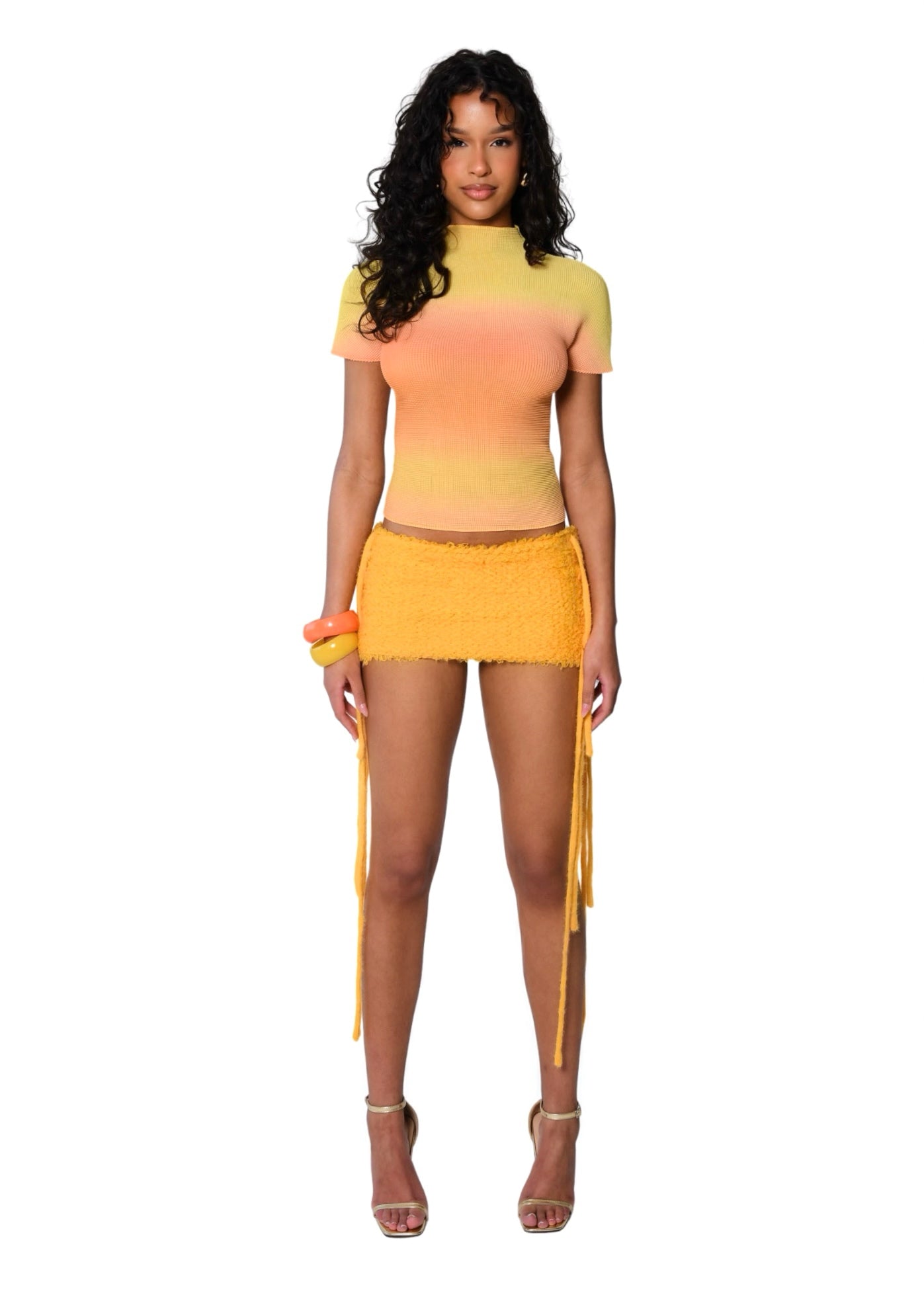Yelloww marigold skirt