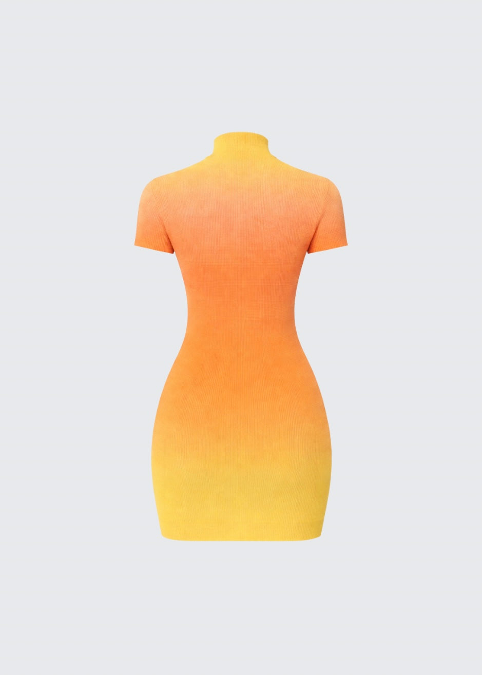 Golden glow dress